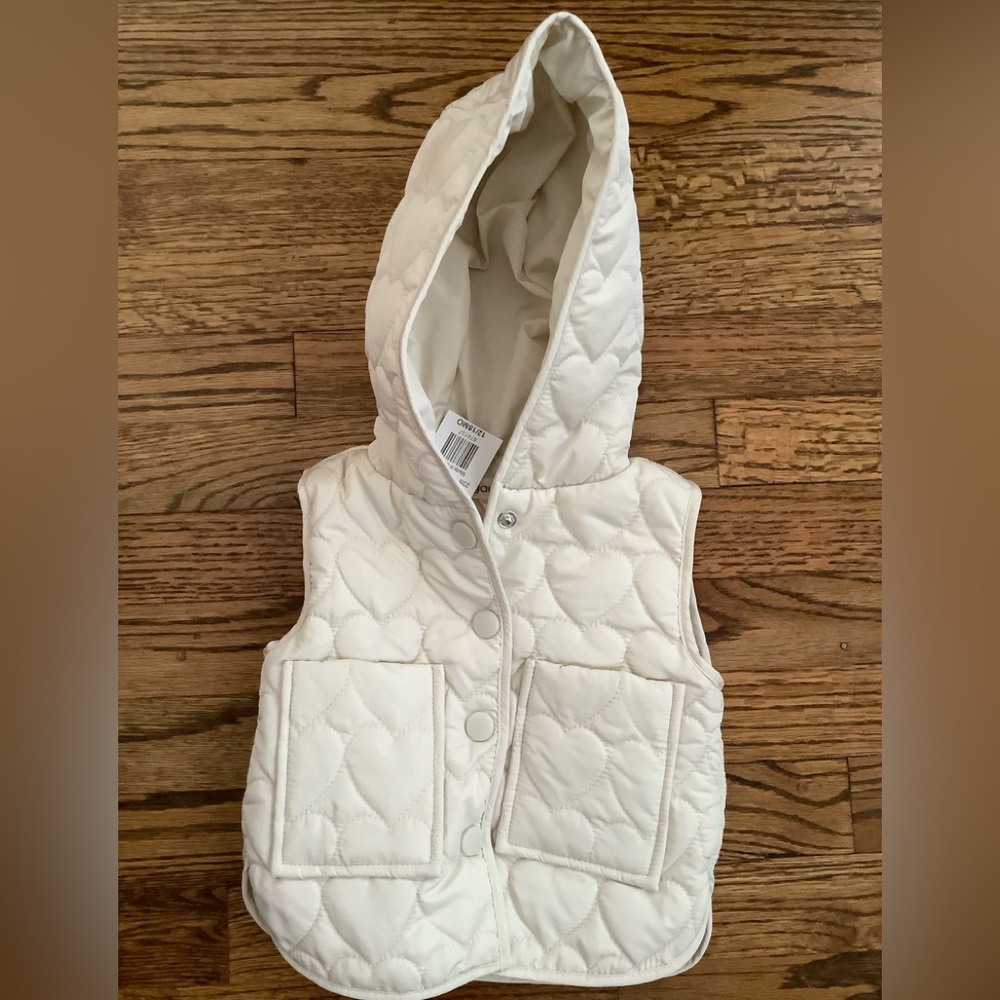 NWT Margaux & Lexi Quilted Heart Vest